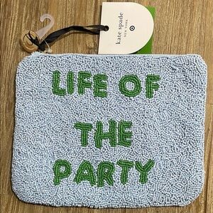 ♠️ kate spade new york x Target- Life of the Party Beaded Clutch Blue/Gr…